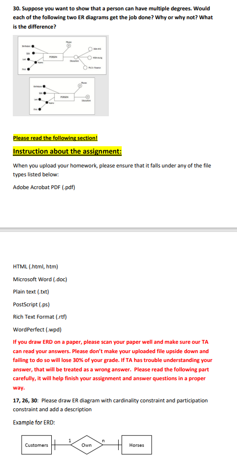30. Suppose you want to show that a person can