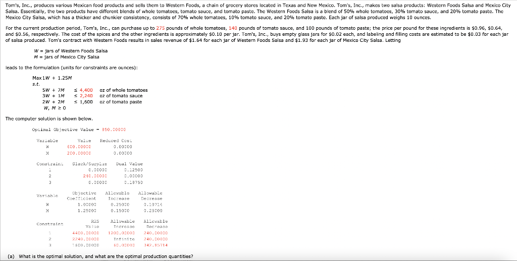 Torn's, Inc., produces various Mexican food