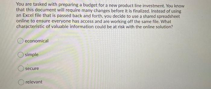 You are tasked with preparing a budget for a new