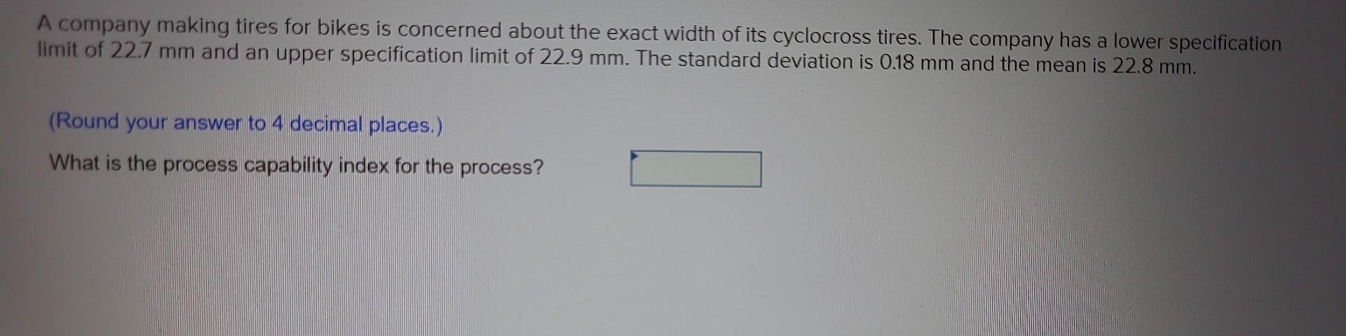 1. 2. A company making tires for bikes is