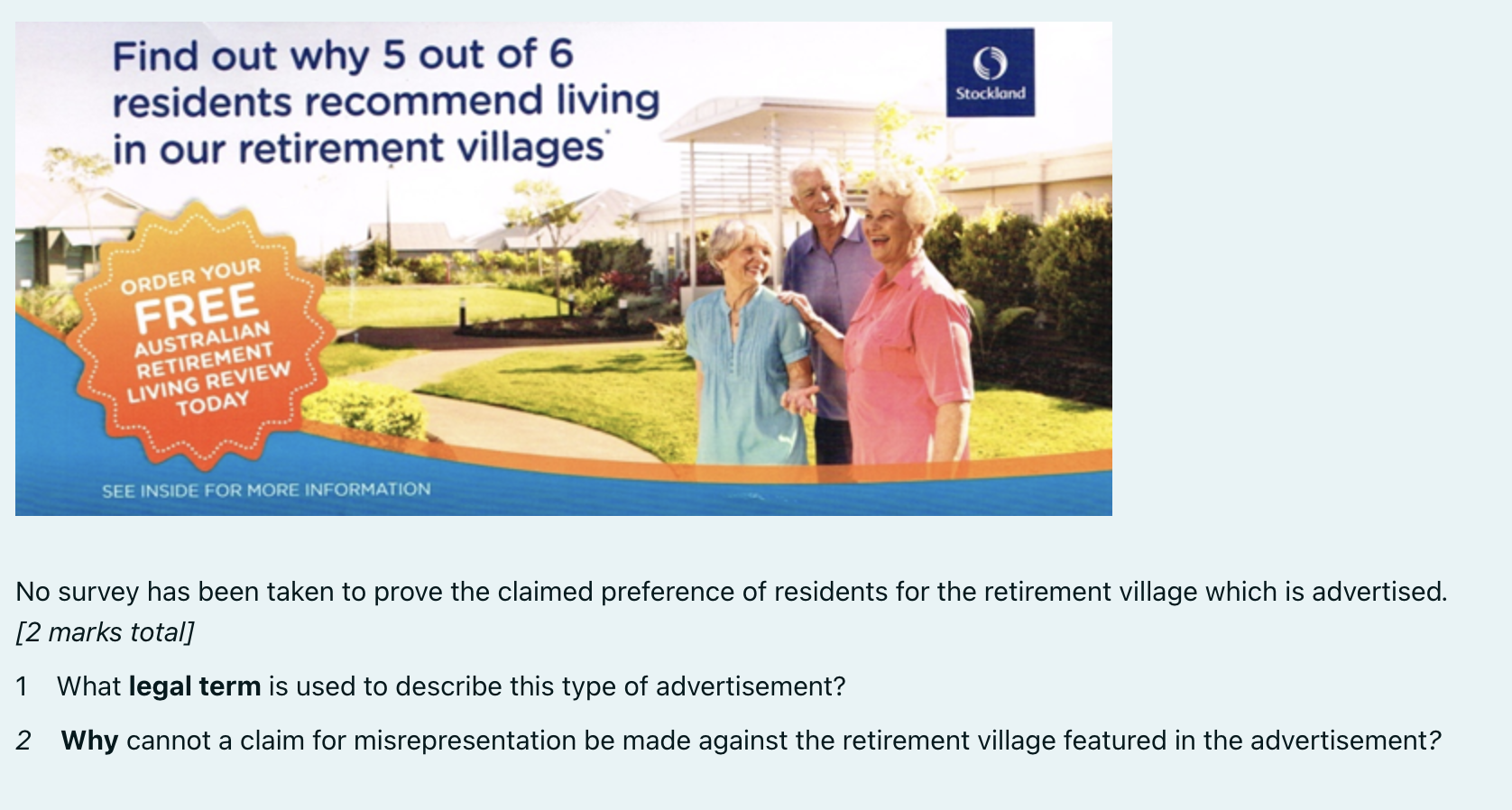 No survey has been taken to prove the claimed