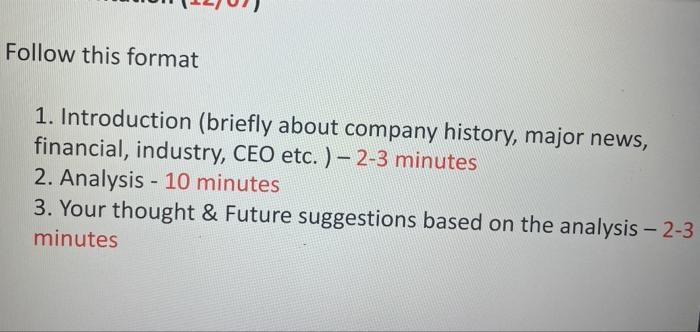 Choose one topic from below and analyze any firms