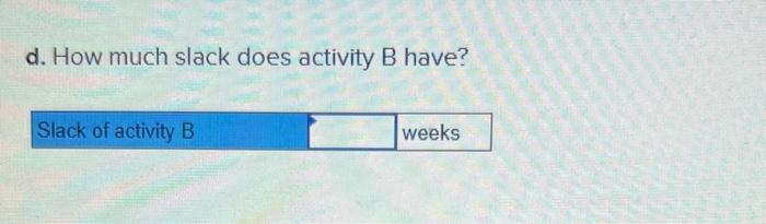 I need help with part D please The following