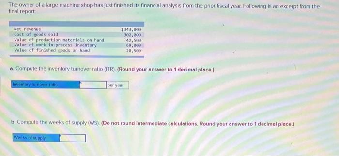 The owner of a large machine shop has just