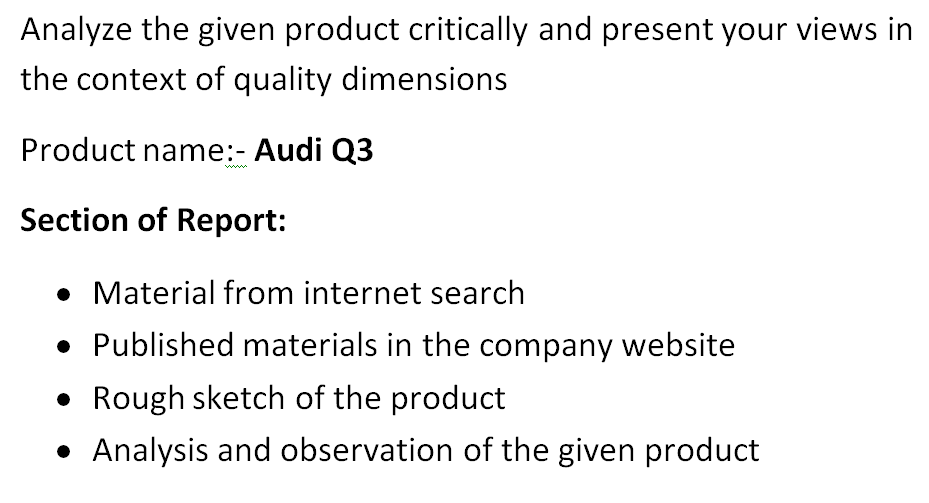 Analyze the given product critically and present