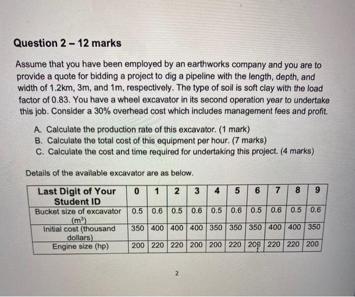 last digit of stduent id is 6 Question 2 - 12