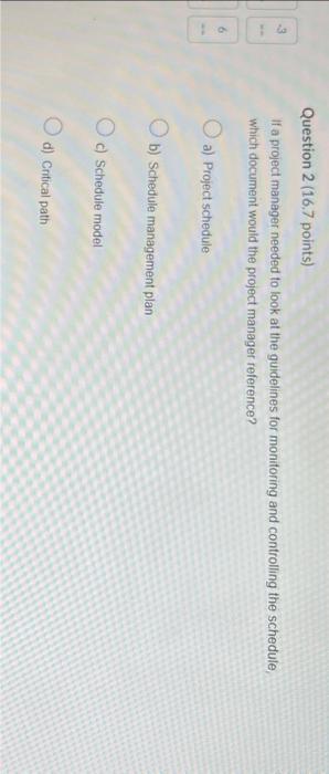If a project manager needed to look at the