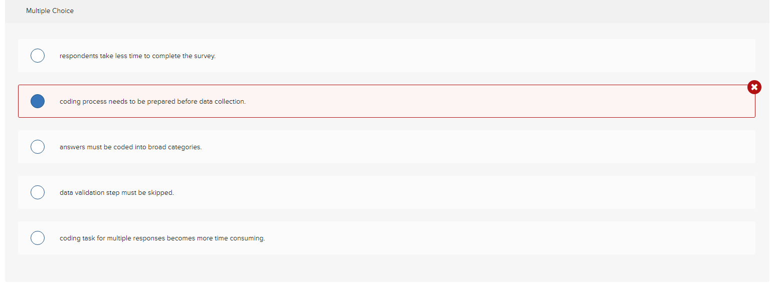 When a questionnaire involves a structured