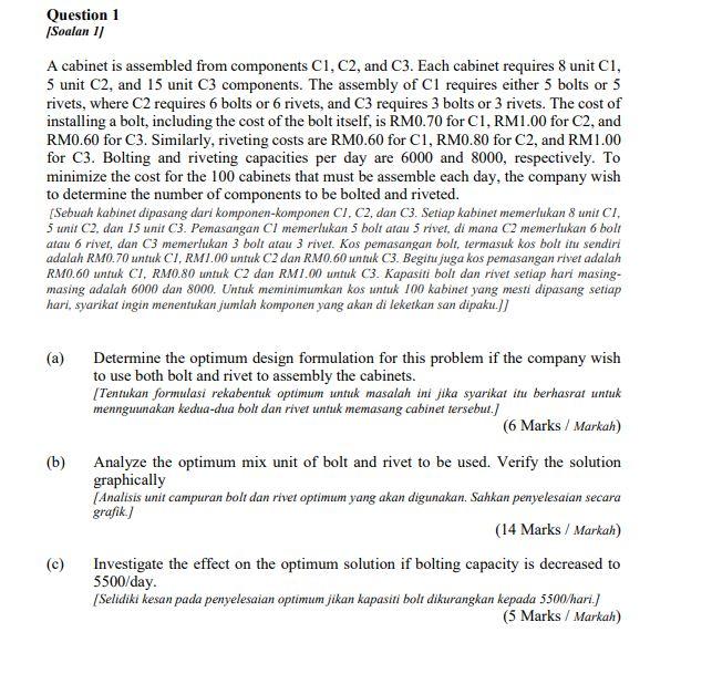 Use Simplex Method to answer this question