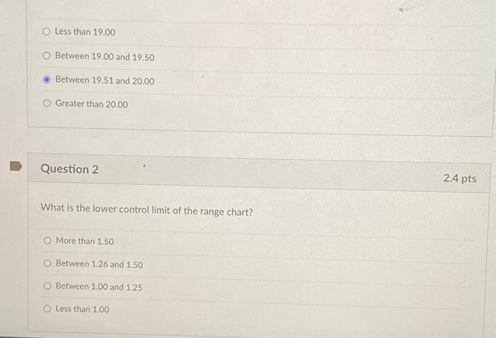 1 Using the following information for the next