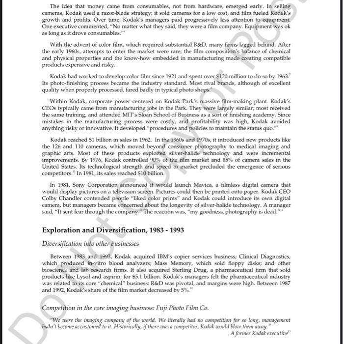 Part 1: Kodak's early success. Here we will