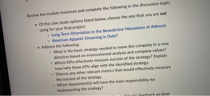 someone please help with this discussion post, my