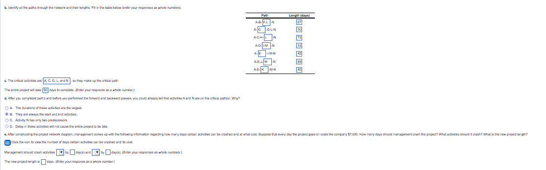 Please help solve part E ONLY. I will give a