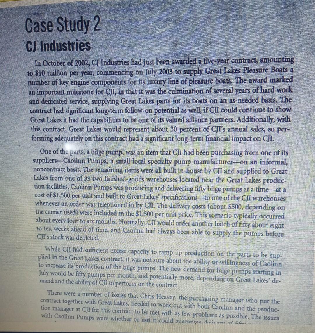 Question # 06 Case Study on CJI (Attached) (12