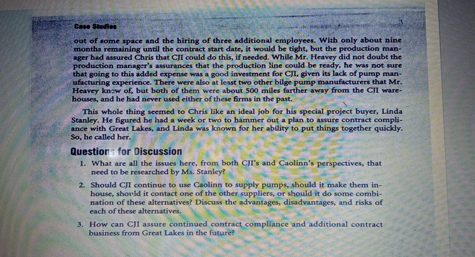 Question # 06 Case Study on CJI (Attached) (12