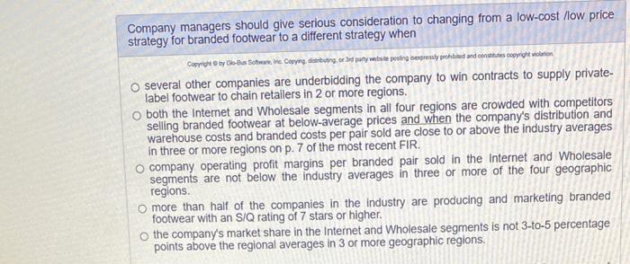 Company managers should give serious