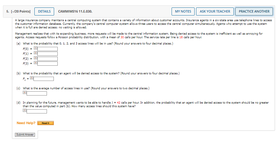 10-5 when it is full are denied access; no