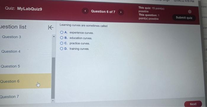lestion list < Learning curves are sometimes
