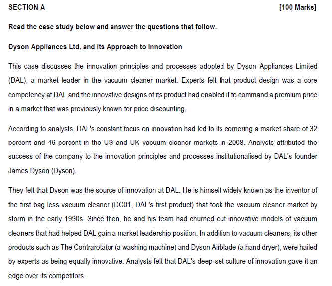 Read the case study below and answer the