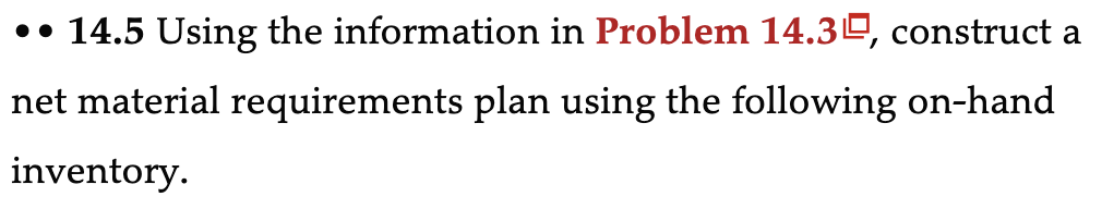 14.5 Using the information in Problem 14.30,