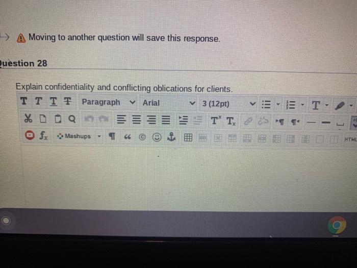 Answer - A Moving to another question will save