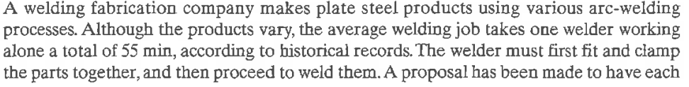 A welding fabrication company makes plate steel