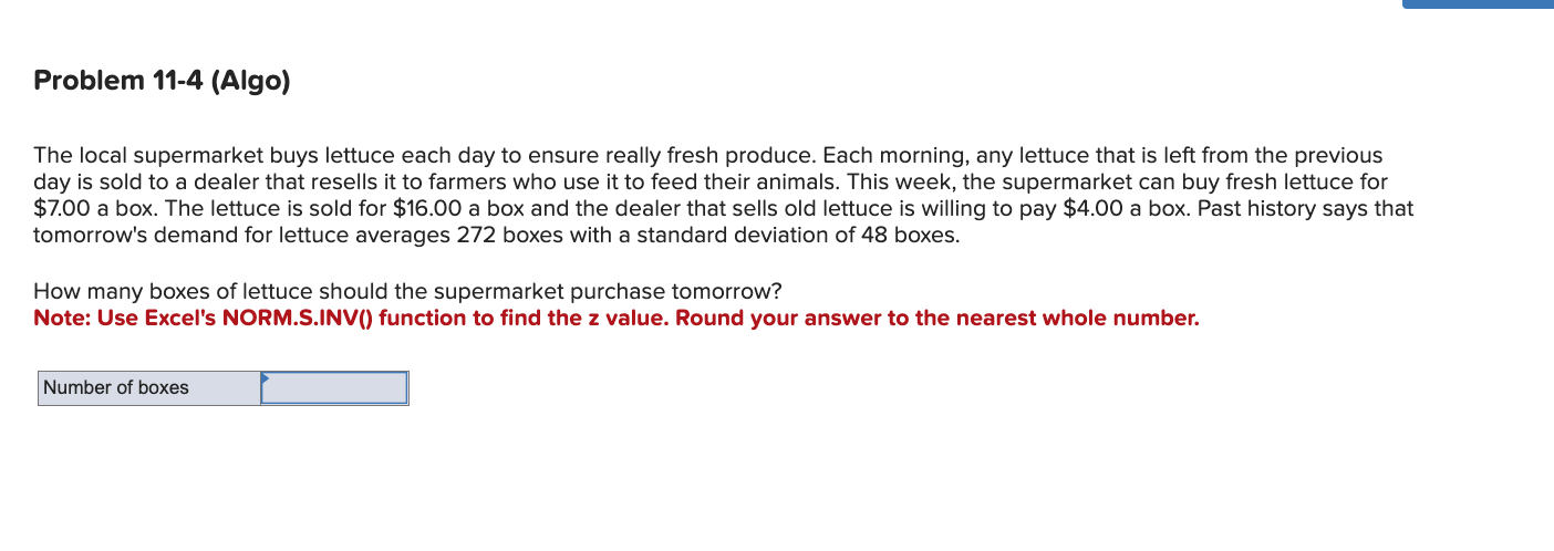 The local supermarket buys lettuce each day to