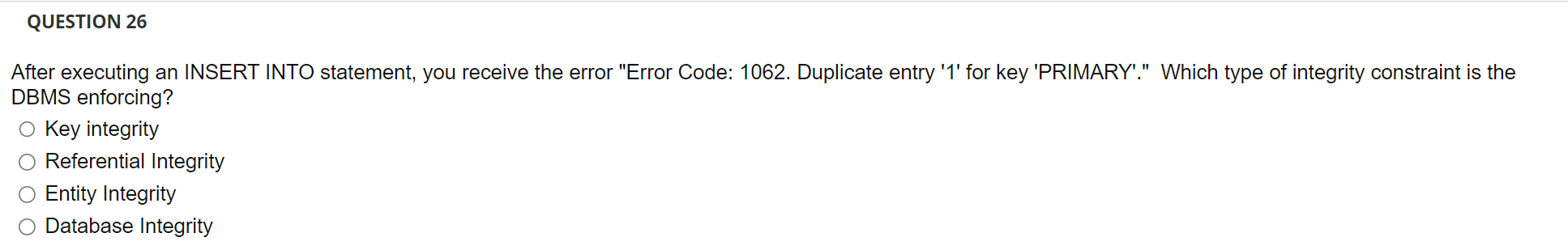 After executing an INSERT INTO statement, you