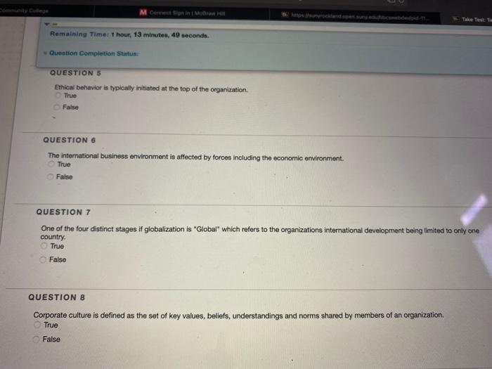 Remaining Time: 1 hour, 13 minutes, 58 seconde