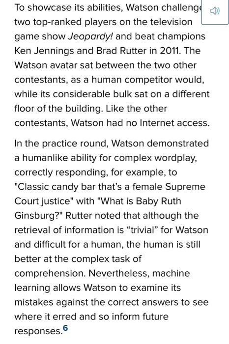 Chapter 13 Case: IBM Watson Taking over the World
