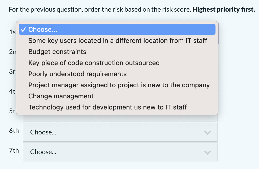 Complete the following table by computing the