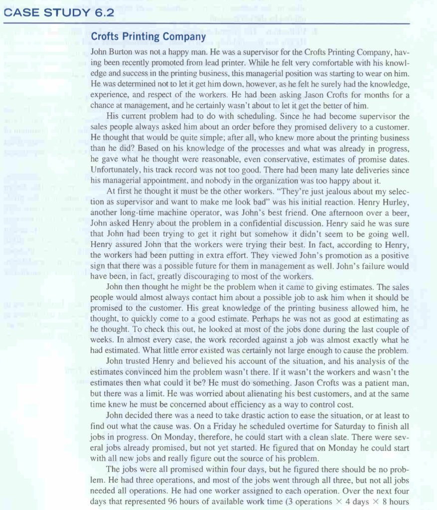 1.) Using the critical ratio rule, establish the