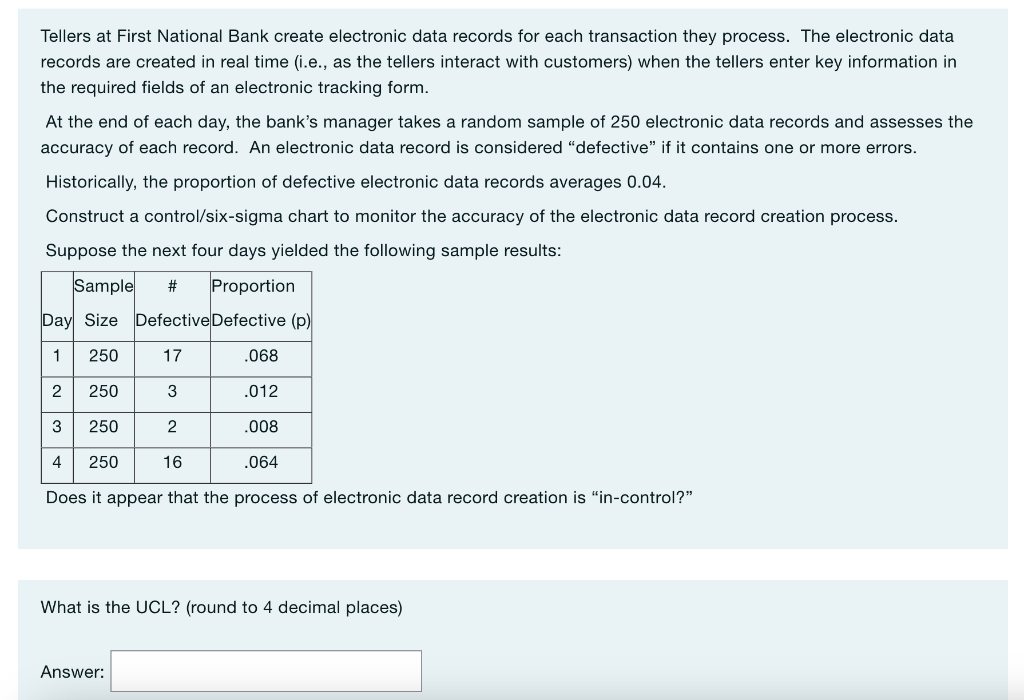 Tellers at First National Bank create electronic