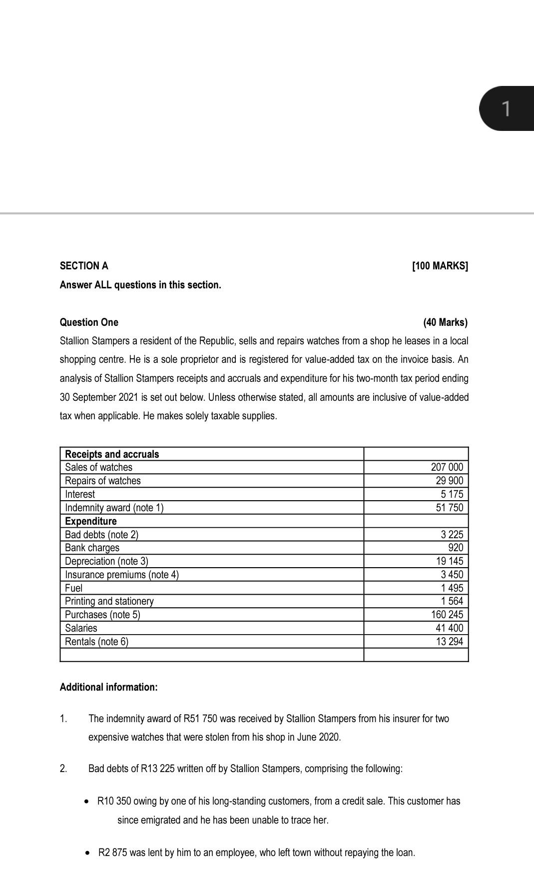 what more information do you need on that