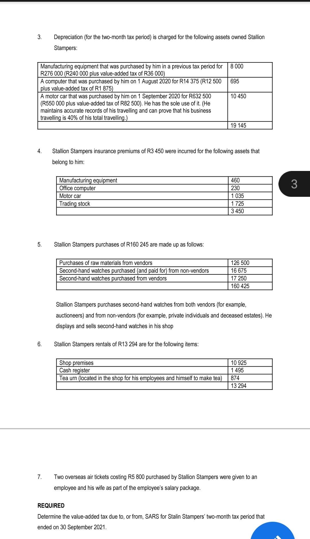 what more information do you need on that