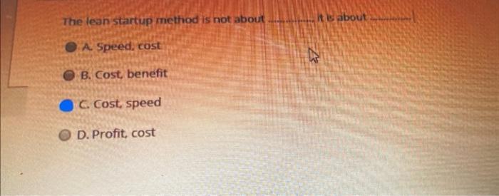 The lean startup method is not about it s about