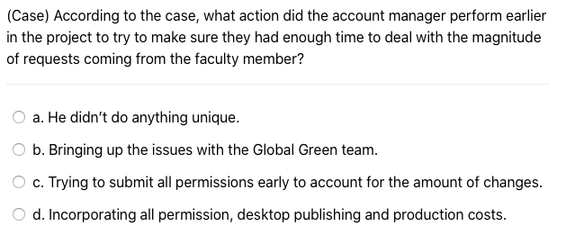 Mini-Case Study: Managing Change at Global Green