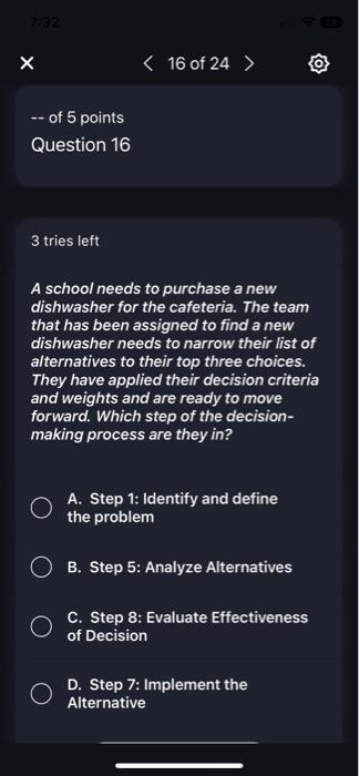 3 tries left A school needs to purchase a new