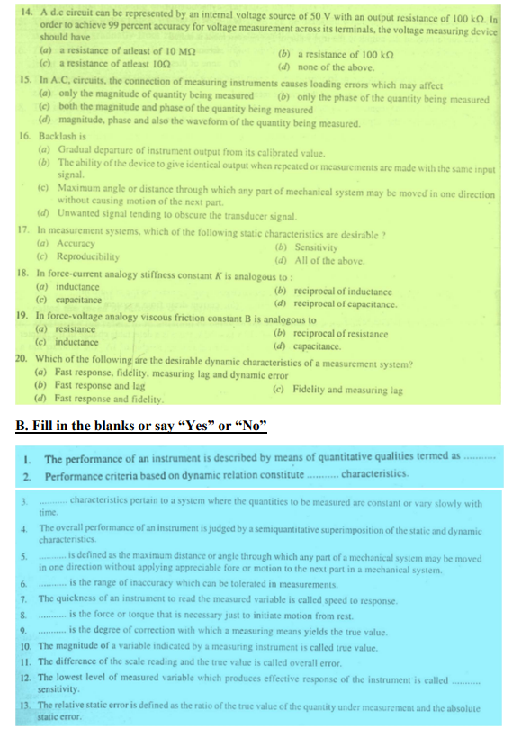 14. A d.c circuit can be represented by an