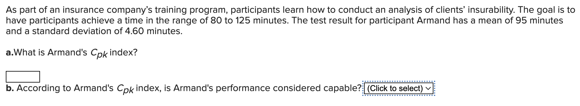 As part of an insurance company's training