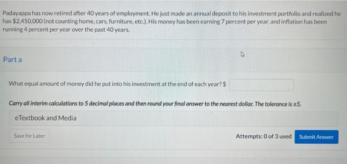 Padayappa has now retired after 40 years of