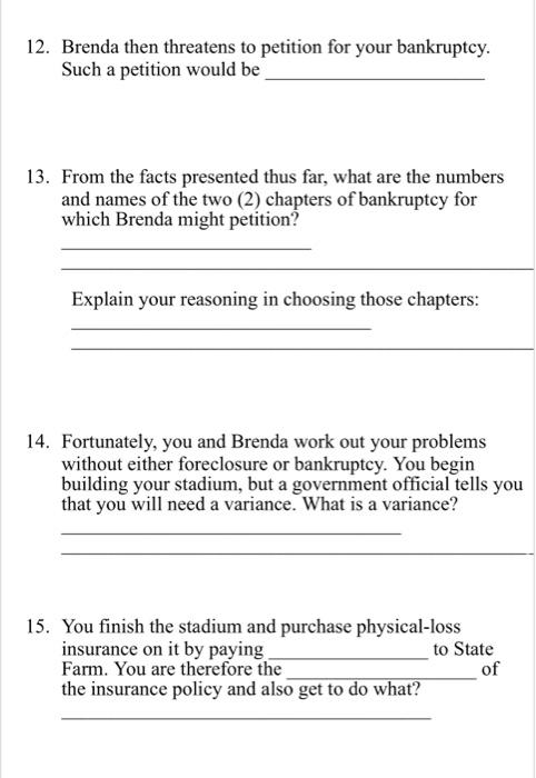 property worksheet fill in the blank with