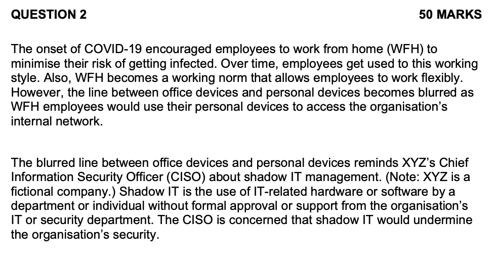 question a is unrelated. The onset of COVID-19