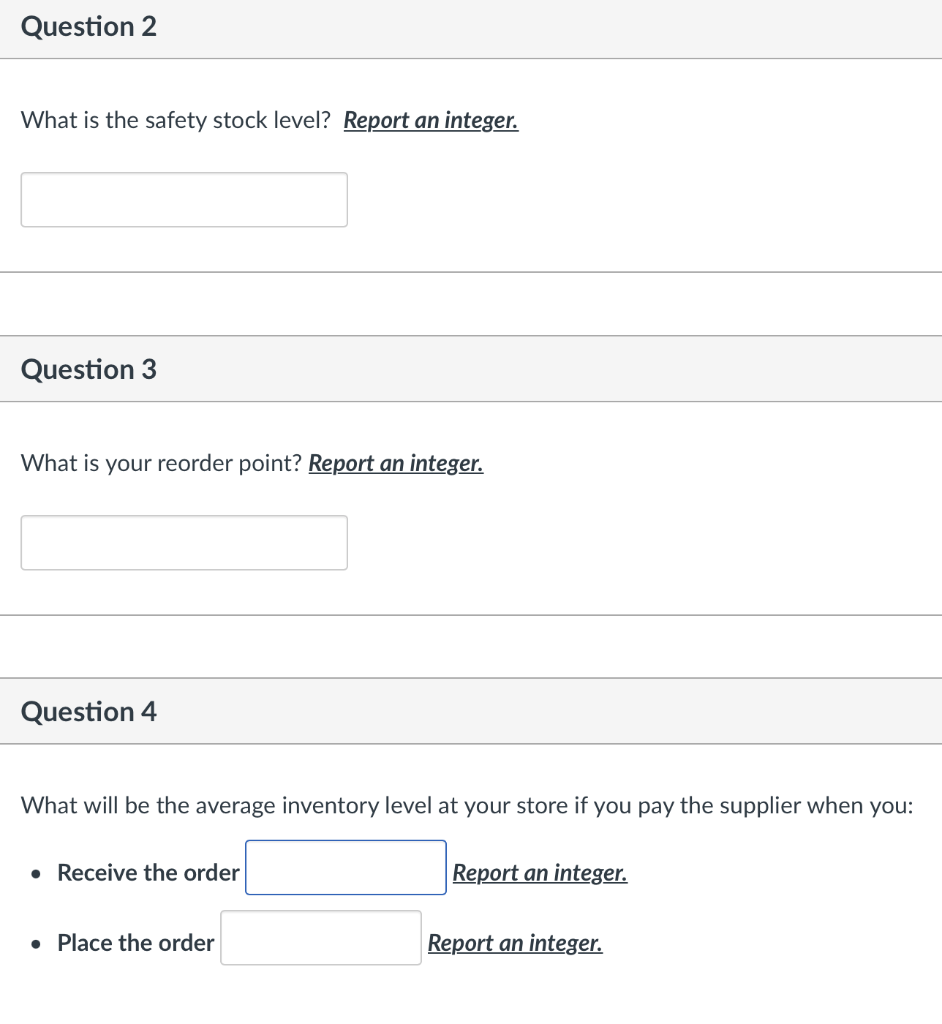 Suppose you operate an iPhone shop. The weekly