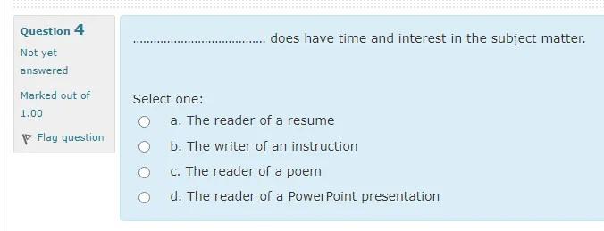 does have time and interest in the subject