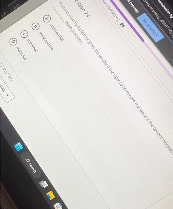 A termination buy for forfeiture gives the