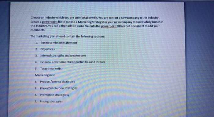 I need Different answer Choose an Industry which