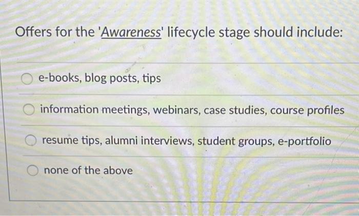 please answer correctly Offers for the