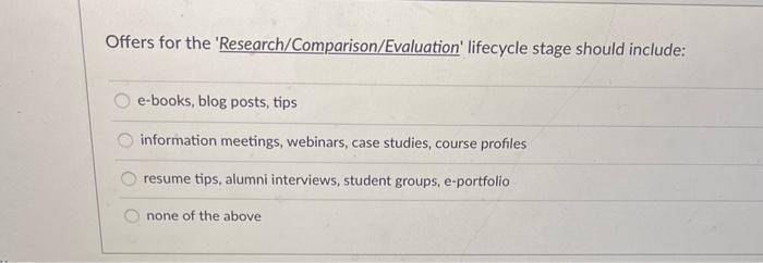 please answer correctly Offers for the