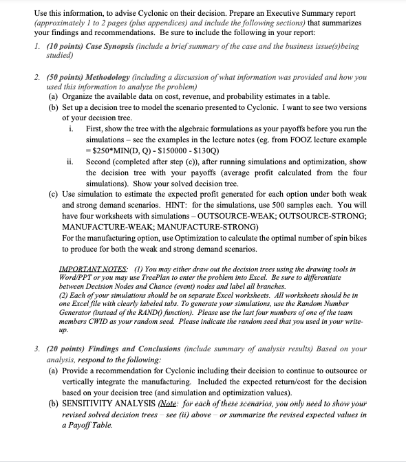 PLEASE ANSWER QUESTION 2 ONLY. THANK YOU! Case